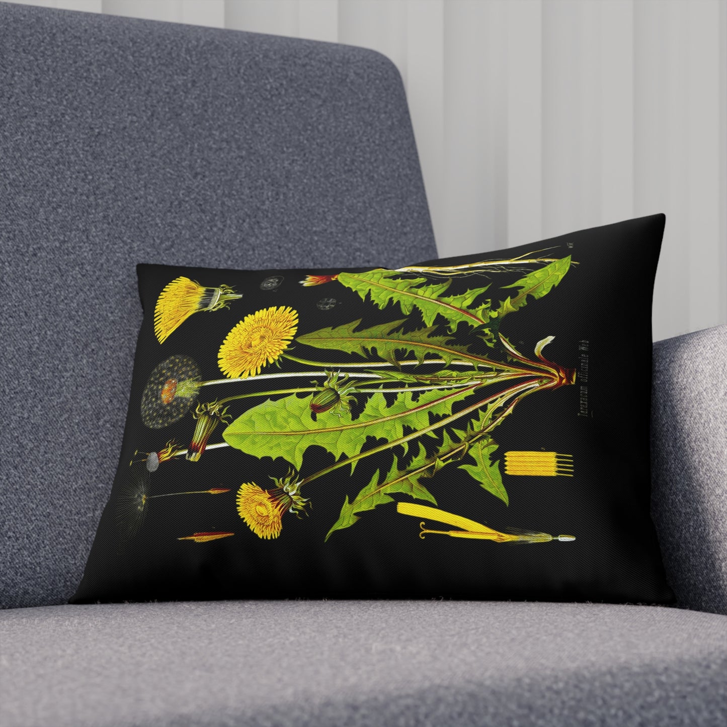 Löwenzahn, Herb Pillow, vintage gothic, dark academia, floral Pillow for Home Decor,