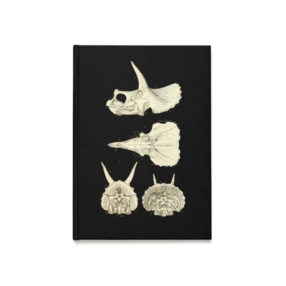 Triceratops Skull Skeleton Hardcover Journal | Treasures for Artists, Historians, A5 Notebook