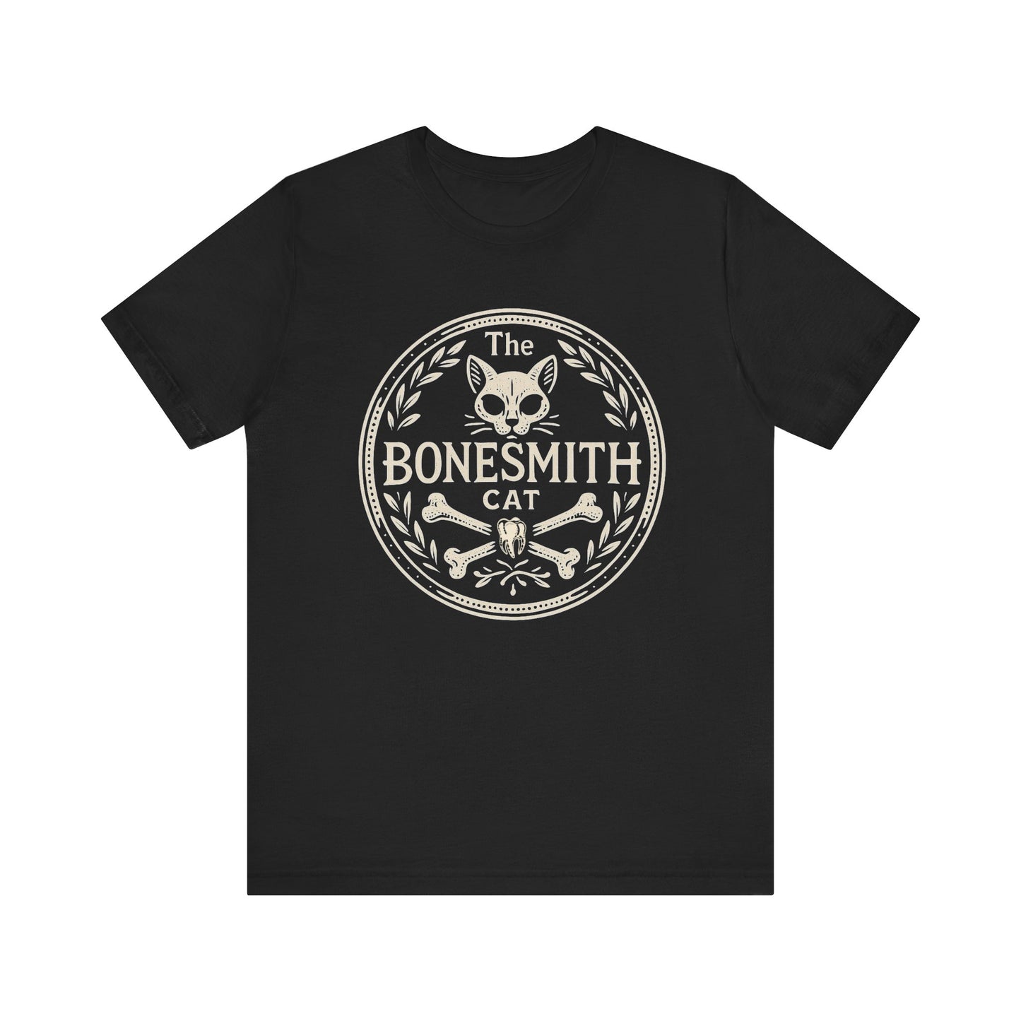 Logo Bonesmith Cat Graphic Tee, Unisex Short Sleeve Shirt