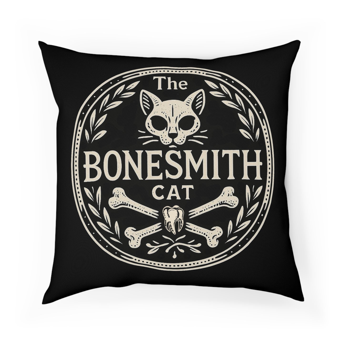 Logo Bonesmith Cat, Cushion