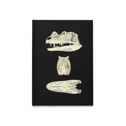 Dinosaur 2, Skull Skeleton Hardcover Journal | Treasures for Artists, Historians, A5 Notebook
