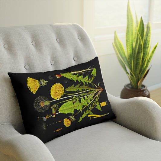 Löwenzahn, Herb Pillow, vintage gothic, dark academia, floral Pillow for Home Decor,