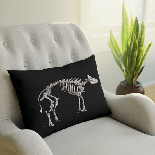 Schwein, Animal Skeleton 4, Pig, Dark Academia, Gothic Vintage Cushion Design, Home Decor for Couch or Chair