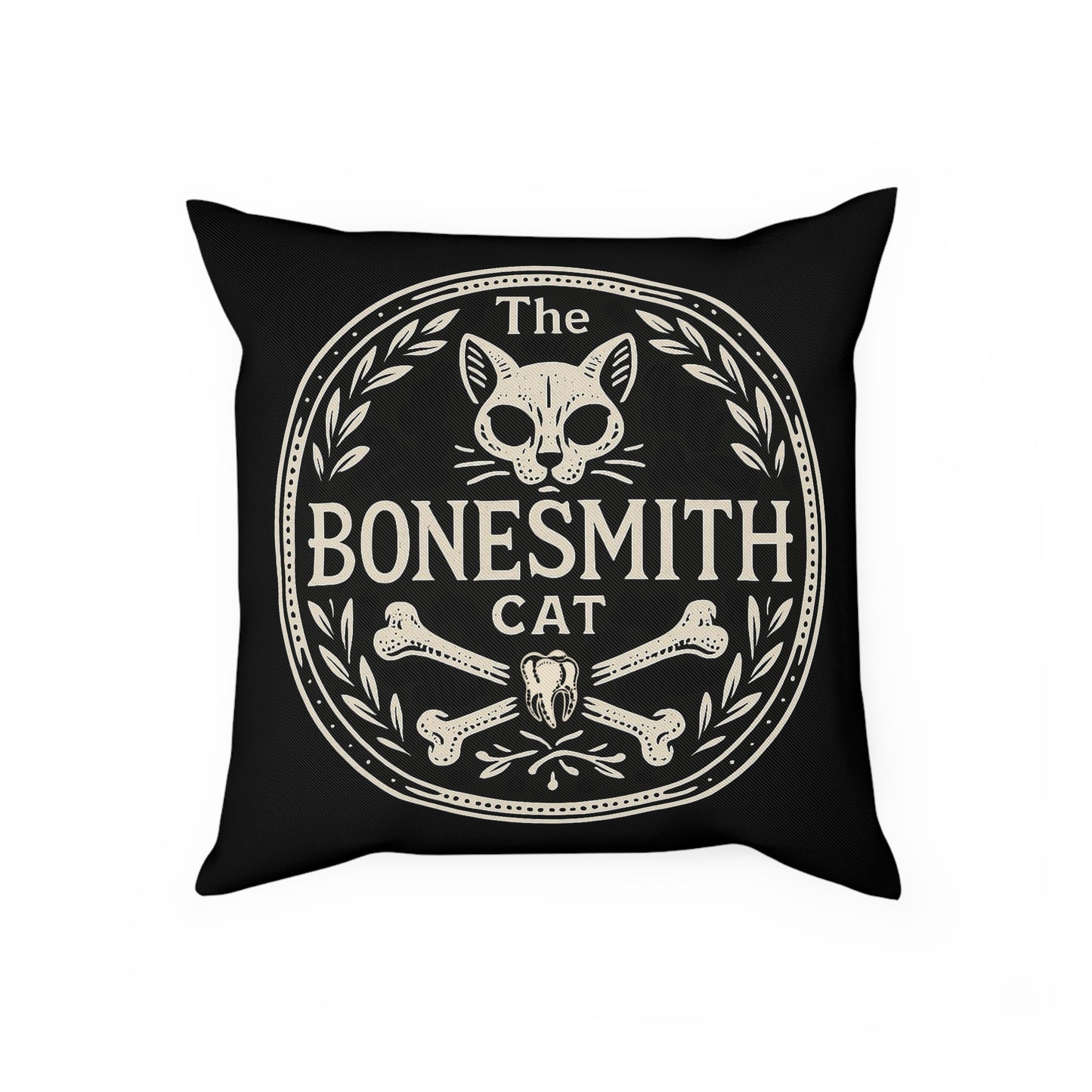 Logo Bonesmith Cat, Cushion
