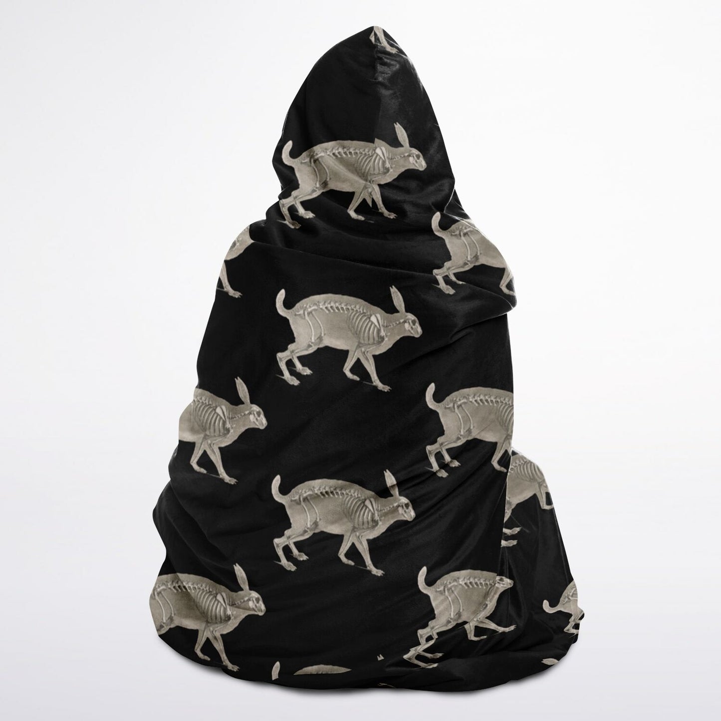 Hasen Decke mit Kapuze Hooded Blanket Micro Fleece