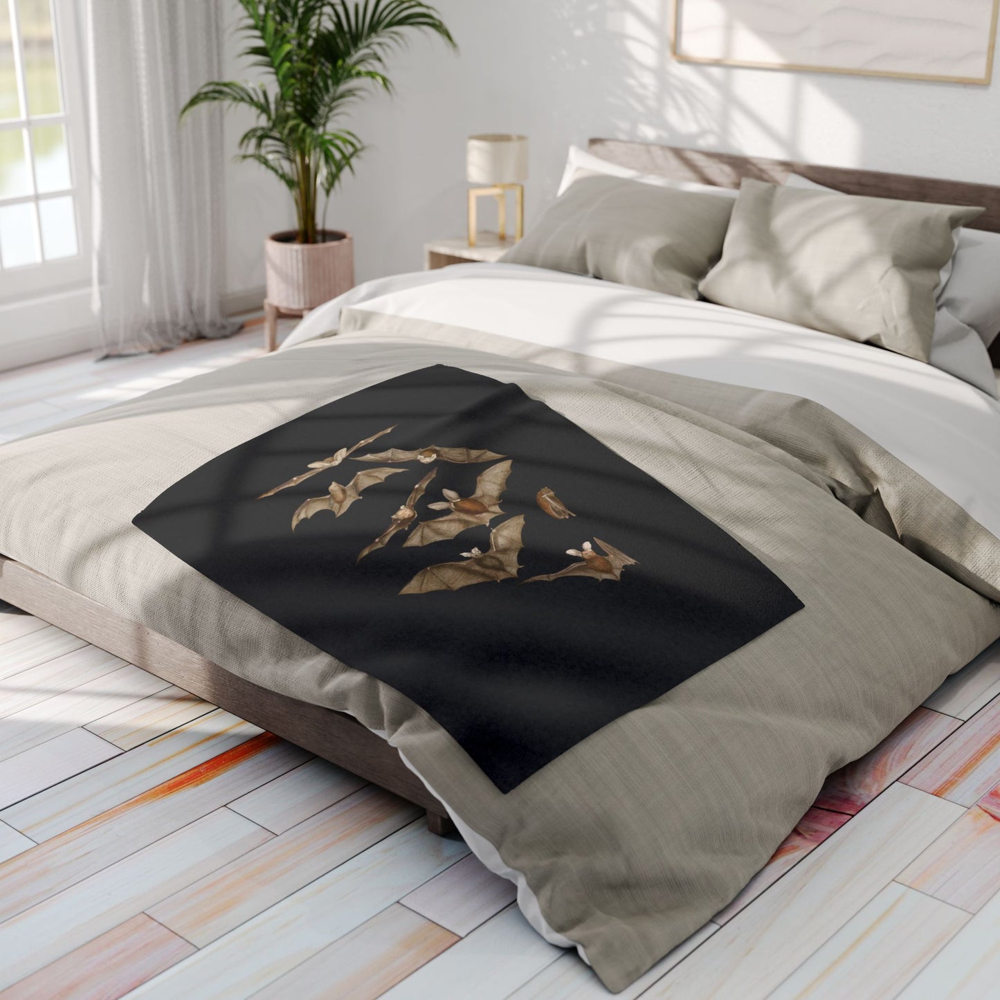 Fledermaus Bat Fleece Blanket