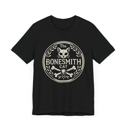 Logo Bonesmith Cat Graphic Tee, Unisex Short Sleeve Shirt
